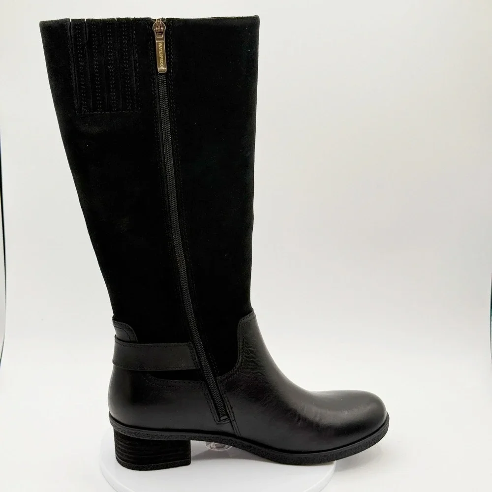 Dansko Dawn Tall‎ Boots Size 41 (US 10.5-11) Waterproof Milled Black NEW